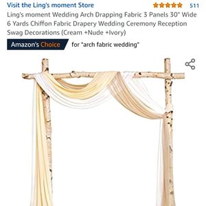 Wedding arch drapping fabric